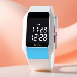 A modern and high-tech digital wristwatch named 'Dora'