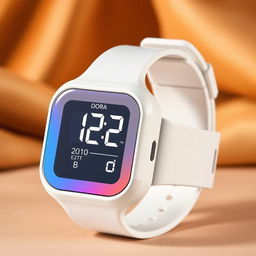 A modern and high-tech digital wristwatch named 'Dora'