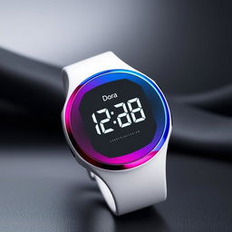 A modern and technologically advanced digital wristwatch named 'Dora'