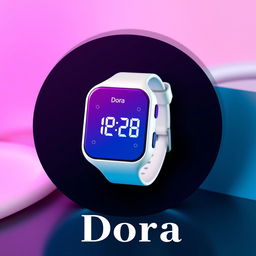 A modern and technologically advanced digital wristwatch named 'Dora'