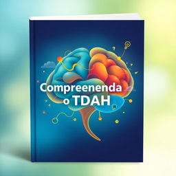 A captivating eBook cover for 'Compreendendo o TDAH', featuring a vibrant and welcoming design