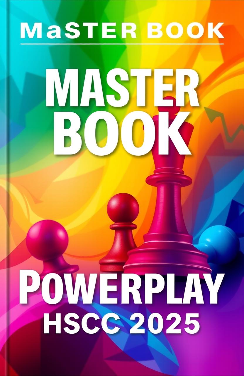 A captivating book cover design for a title named 'Master Book: Powerplay'