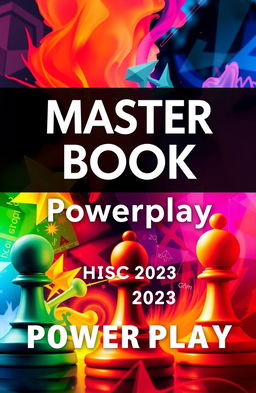 A captivating book cover design for a title named 'Master Book: Powerplay'