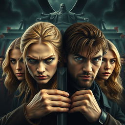 A captivating movie poster showcasing the fierce opposition between two distinct clans
