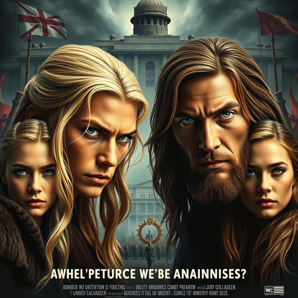 A captivating movie poster showcasing the fierce opposition between two distinct clans