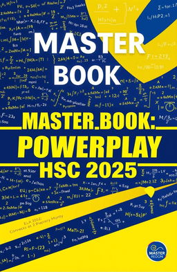 An eye-catching book cover featuring the title 'Master Book: Powerplay HSC 2025'