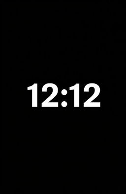 A simple and elegant album cover for a song titled '12:12'