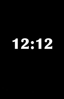 A simple and elegant album cover for a song titled '12:12'