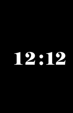A simple and elegant album cover for a song titled '12:12'