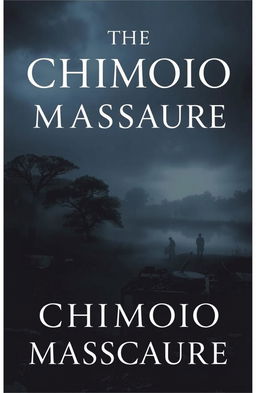 A haunting book cover depicting a somber and reflective scene at the Chimoio massacre
