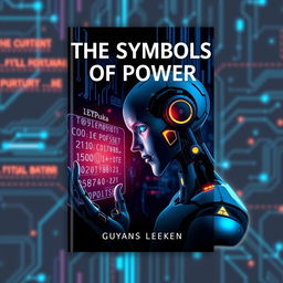 An eye-catching book cover for a cybersecurity book titled 'The Symbols of Power'