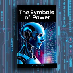An eye-catching book cover for a cybersecurity book titled 'The Symbols of Power'