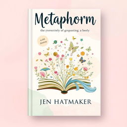 A book cover design for 'Metaphorm' by Jen Hatmaker, featuring a whimsical and imaginative concept