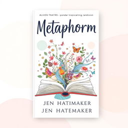 A book cover design for 'Metaphorm' by Jen Hatmaker, featuring a whimsical and imaginative concept