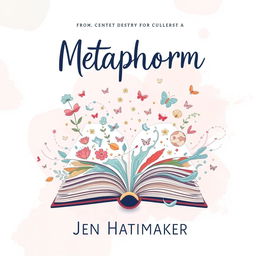 A book cover design for 'Metaphorm' by Jen Hatmaker, featuring a whimsical and imaginative concept