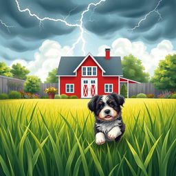 A beautifully illustrated summer garden scene sized at 140 x 220 mm