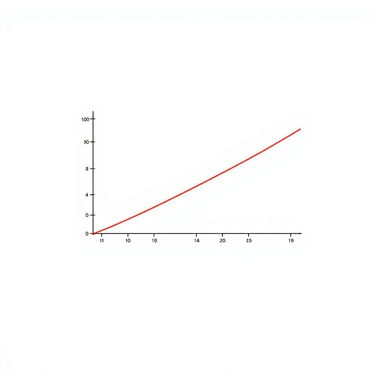 A simple Excel-style graph on a clean white background, featuring a line graph that hovers at 50% on the Y-axis with a very sharp step function increase that escalates dramatically to 90%