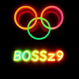 The Olympic symbol made up of five interlocking rings, prominently displayed in vibrant colors