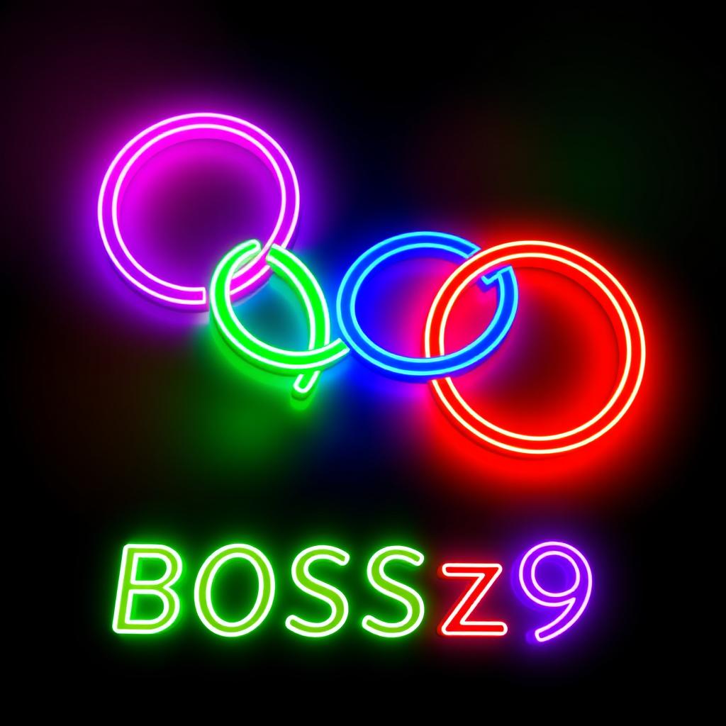 The Olympic symbol made up of five interlocking rings, prominently displayed in vibrant colors