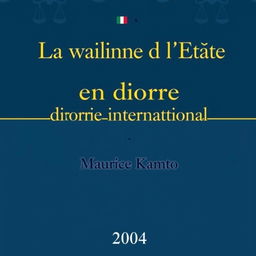 A sophisticated book cover design for a legal title