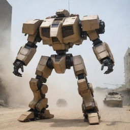 A variety of armored vehicles like tanks, humvees, and armored trucks successfully transformed into colossal, streamlined Mechas with detailed mechanical structure