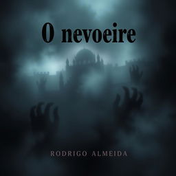 A terrifying and spooky book cover featuring a thick layer of ominous fog enveloping the scene