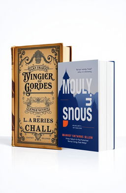 A visually striking image showcasing two book covers side by side for comparison