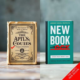 A visually engaging image illustrating two book covers side by side for comparison