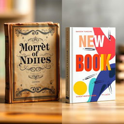 A visually engaging image illustrating two book covers side by side for comparison