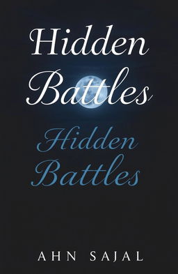 A somber and deep-themed cover for a Wattpad story titled "Hidden Battles"