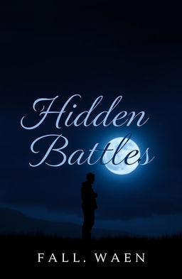 A somber and deep-themed cover for a Wattpad story titled "Hidden Battles"