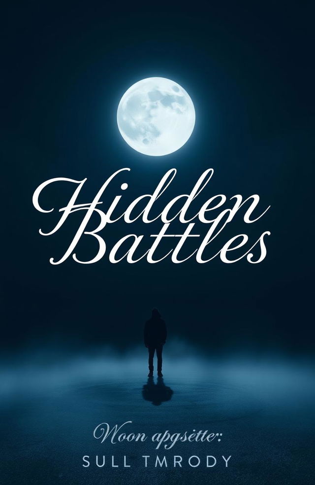 A somber and deep-themed cover for a Wattpad story titled "Hidden Battles"