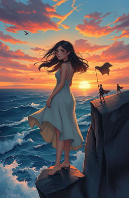 An evocative and emotional illustration inspired by the Wattpad story 'Hidden Battles' by Ami, depicting a young woman with a broken life who is striving to overcome her struggles
