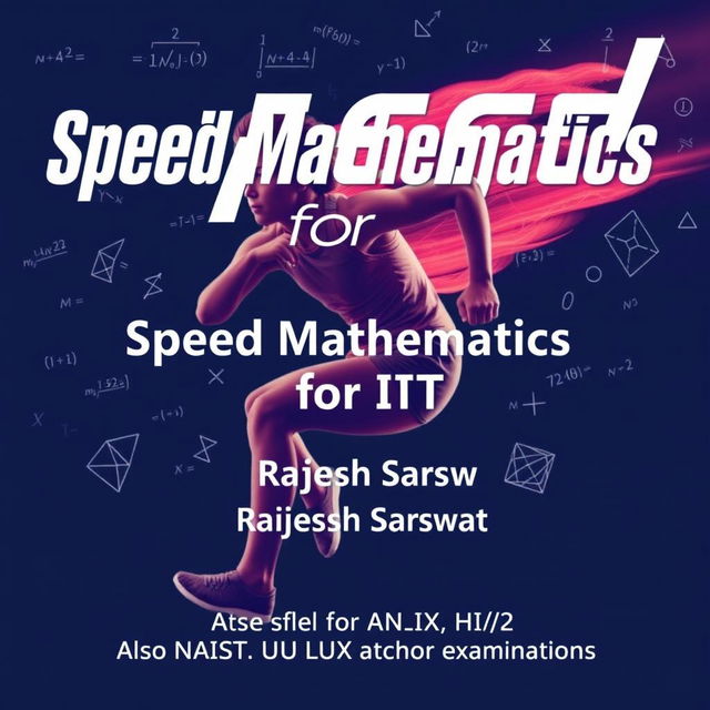 A dynamic and engaging course cover layout for 'Speed Mathematics for IIT'