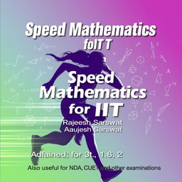 A dynamic and engaging course cover layout for 'Speed Mathematics for IIT'