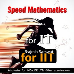 A dynamic and engaging course cover layout for 'Speed Mathematics for IIT'