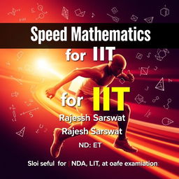 A dynamic and engaging course cover layout for 'Speed Mathematics for IIT'