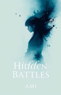 A book cover for a Wattpad story titled "Hidden Battles" by Ami