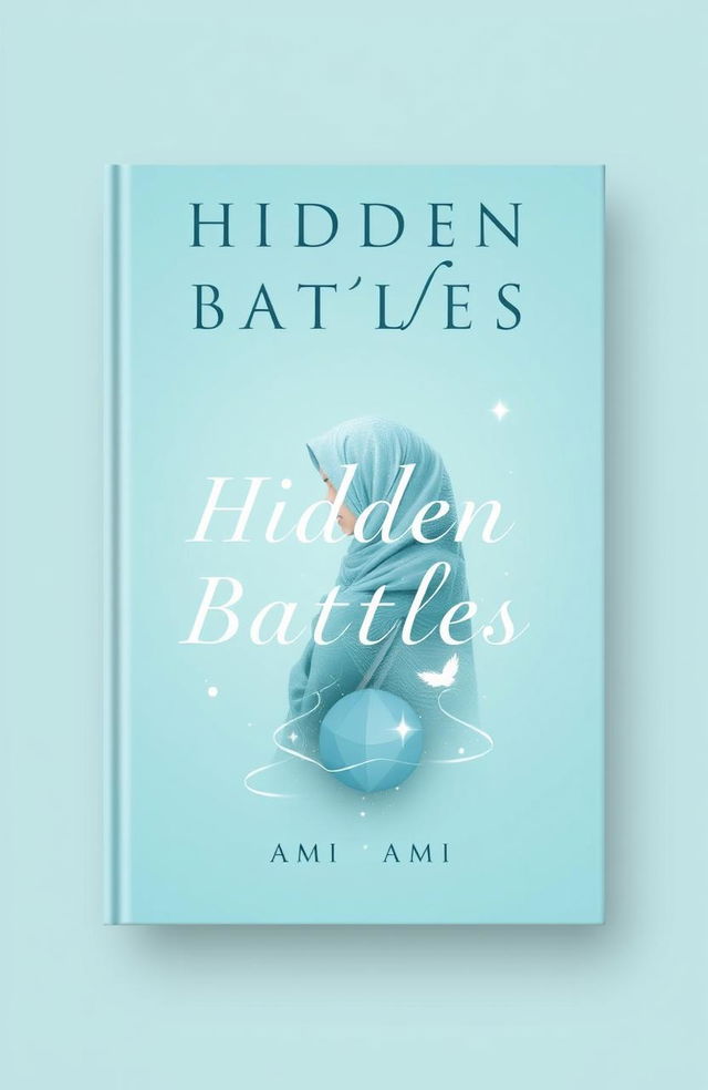 A book cover design for a Wattpad story titled 'Hidden Battles' by Ami