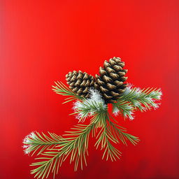 A stunning wallpaper featuring a vibrant red background painted in oil