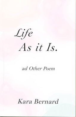 A simple and aesthetically pleasing book cover featuring a soft design in pastel colors