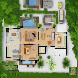 Draw a floor plan of a 1580 square feet house featuring two car parks, a garden, a drawing area, a guest room, a common washroom, a kitchen, a dining area, a master bedroom with an attached washroom, and a utility area.