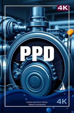 A cover page design for 'PPD' (Power Plant Diesel) focusing on marine engineering