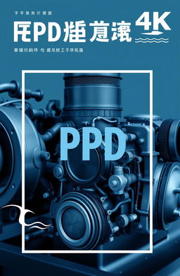A cover page design for 'PPD' (Power Plant Diesel) focusing on marine engineering