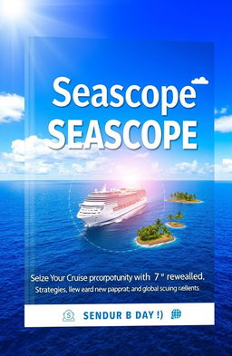 A visually appealing ebook cover design for 'Seascope', showcasing the title prominently
