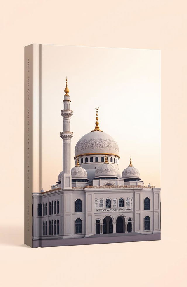 A serene and beautifully designed book cover featuring a mosque (masjid)