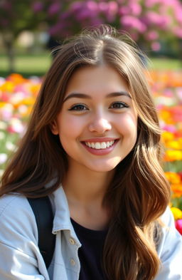 A friendly young woman named Verliya, featuring a sweet smile that showcases her charming gapped teeth