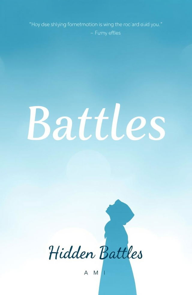 A captivating Wattpad cover design for a story titled "Hidden Battles" by Ami