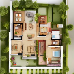 Design a floor plan for a plot with 30 feet width and 52 feet depth, house should include two car parking spaces, drawing area, guest room, common washroom, a kitchen, dining area, master bedroom with attached washroom and a utility area.