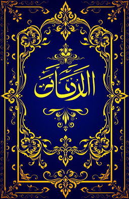 A beautifully designed Urdu book cover featuring intricate traditional patterns and motifs